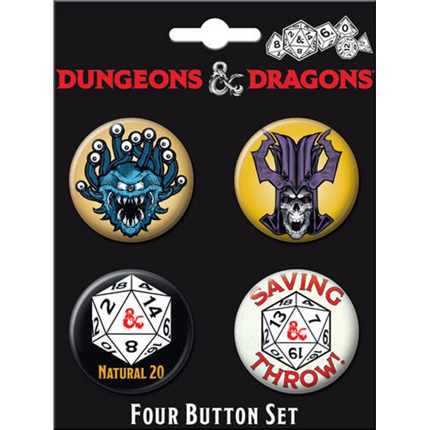 Dungeons & Dragons 4 Button Set 2