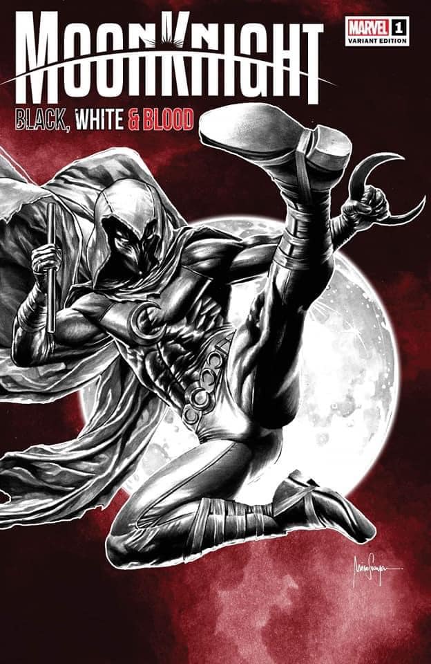 Moon Knight Black White and Blood #1 Mico Suayan Trade Dress Variant