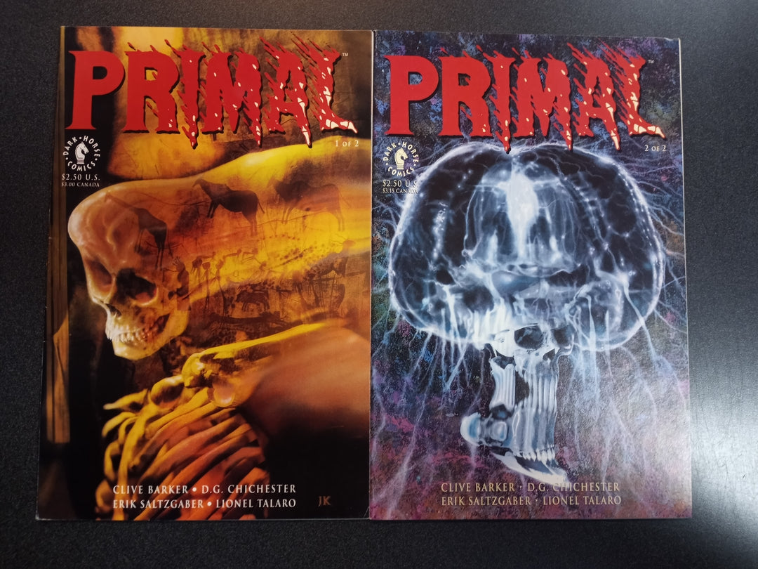 Primal by Cliver Baker #1 + 2 Set
