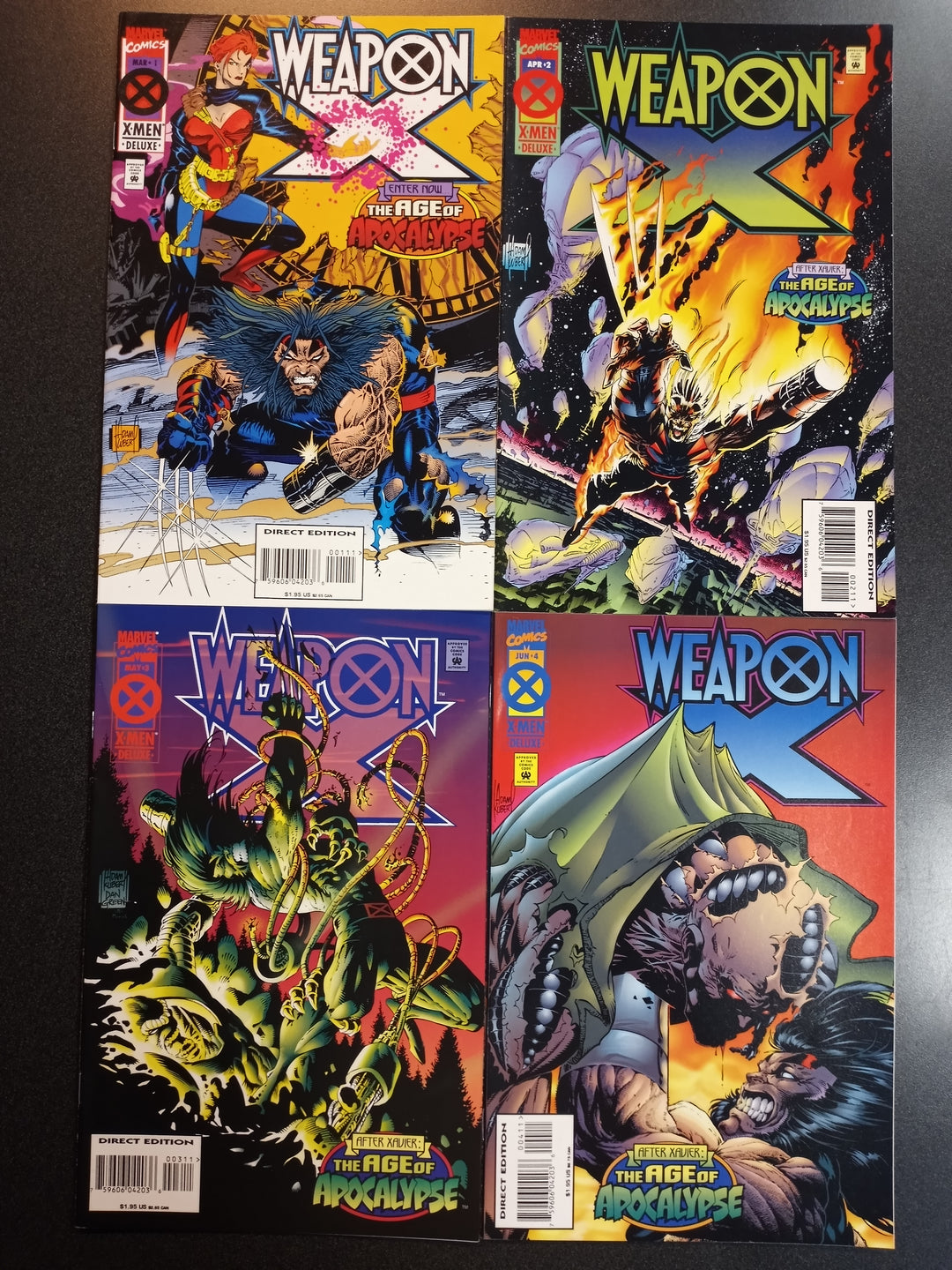 Weapon X (Age of Apocalypse) #1 - 4 VF/NM Set