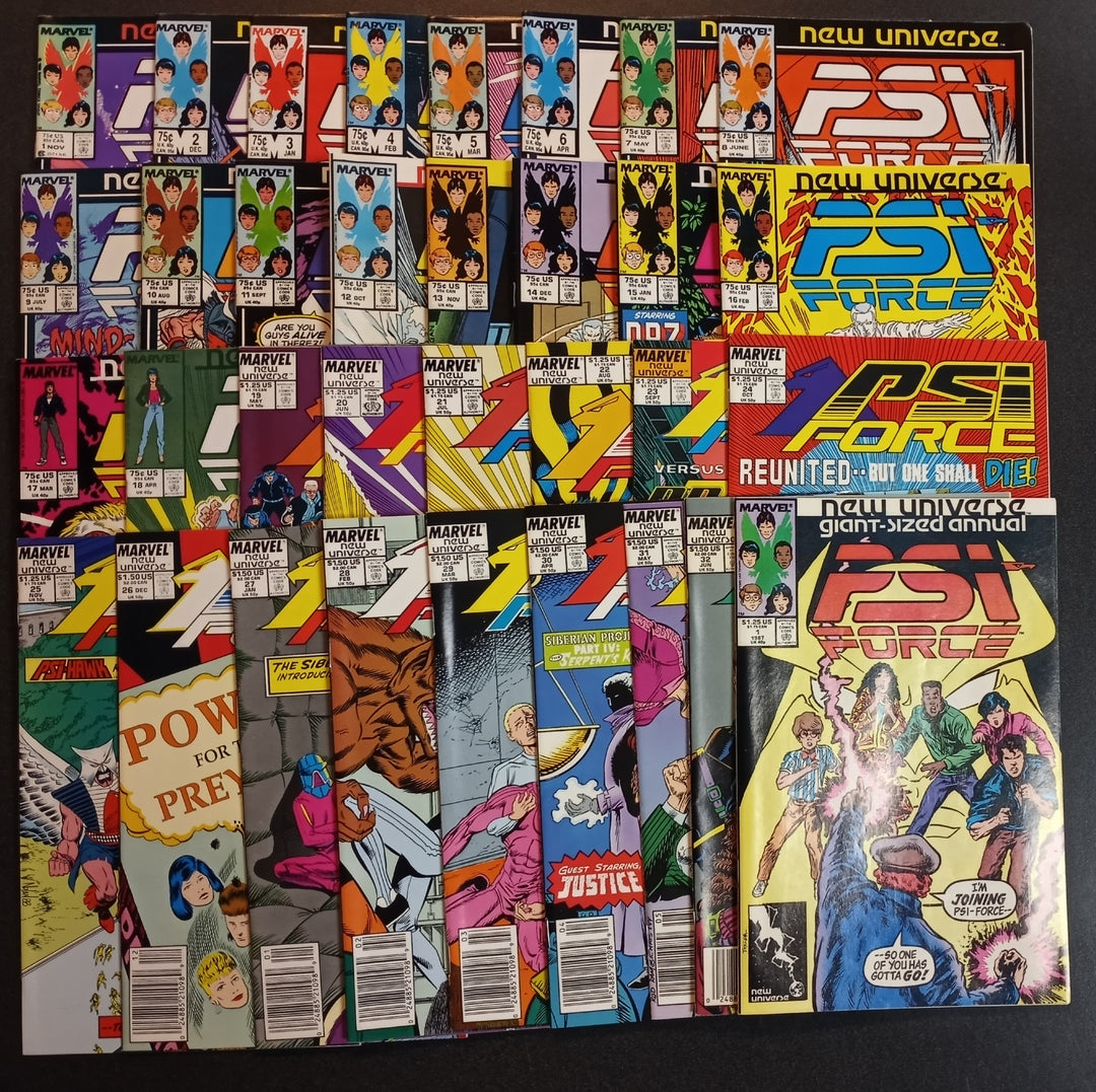 New Universe Psi-Force #1 - 32 + Annual Set VF/NM