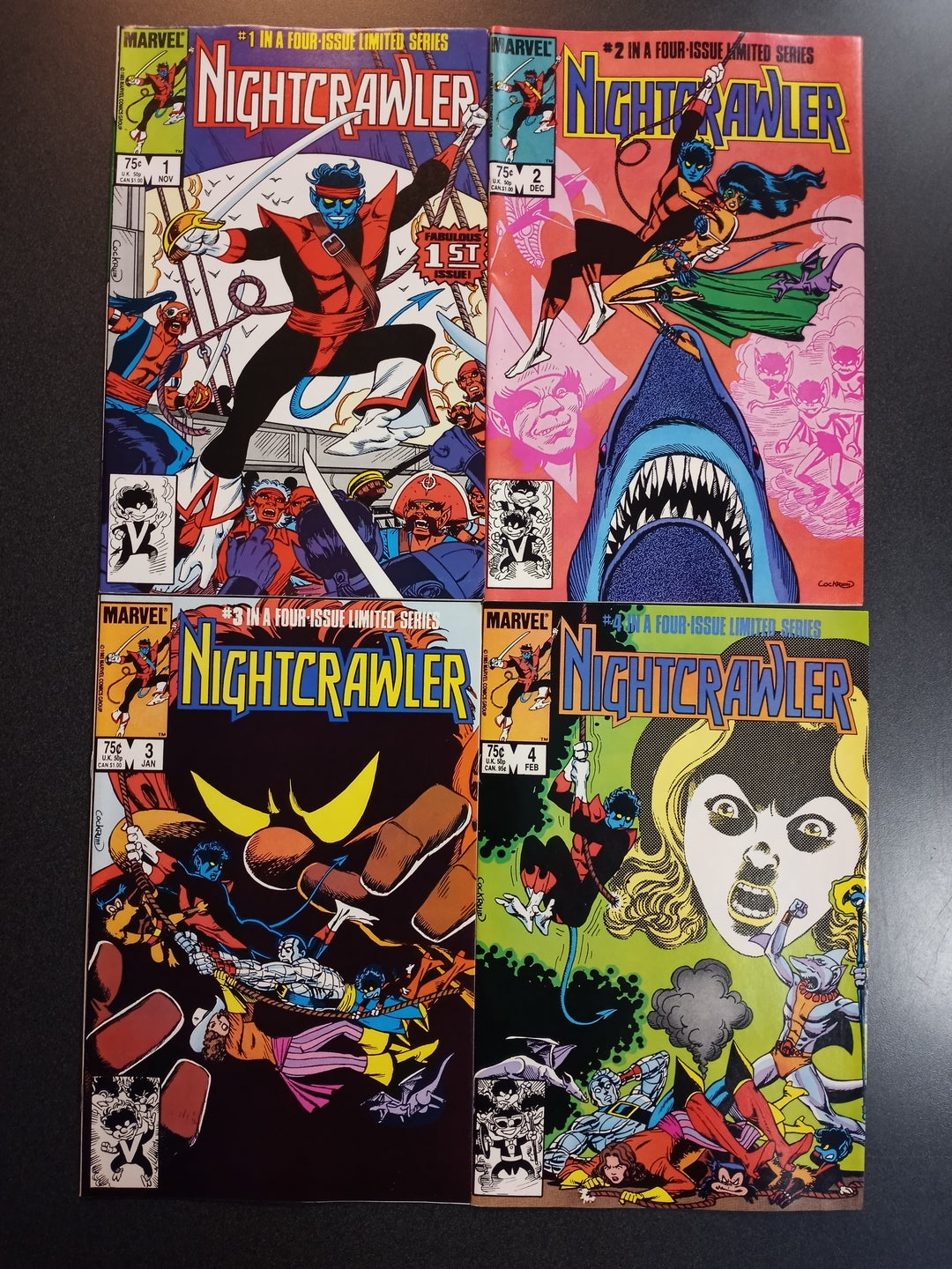 Nightcrawler #1 - 4 Complete Set VF/NM