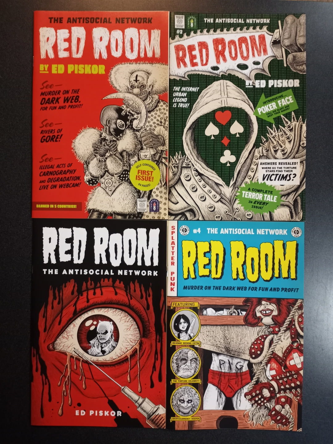 Red Room The Antisocial Network #1 - 4 Set First Print