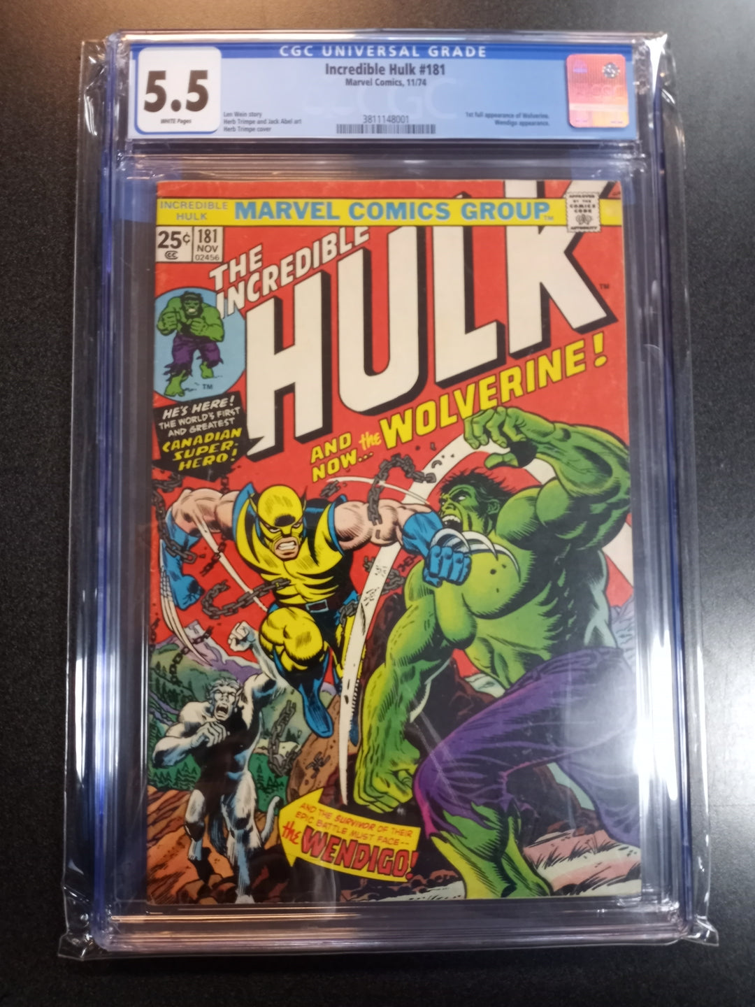 Incredible Hulk #181 CGC 5.5