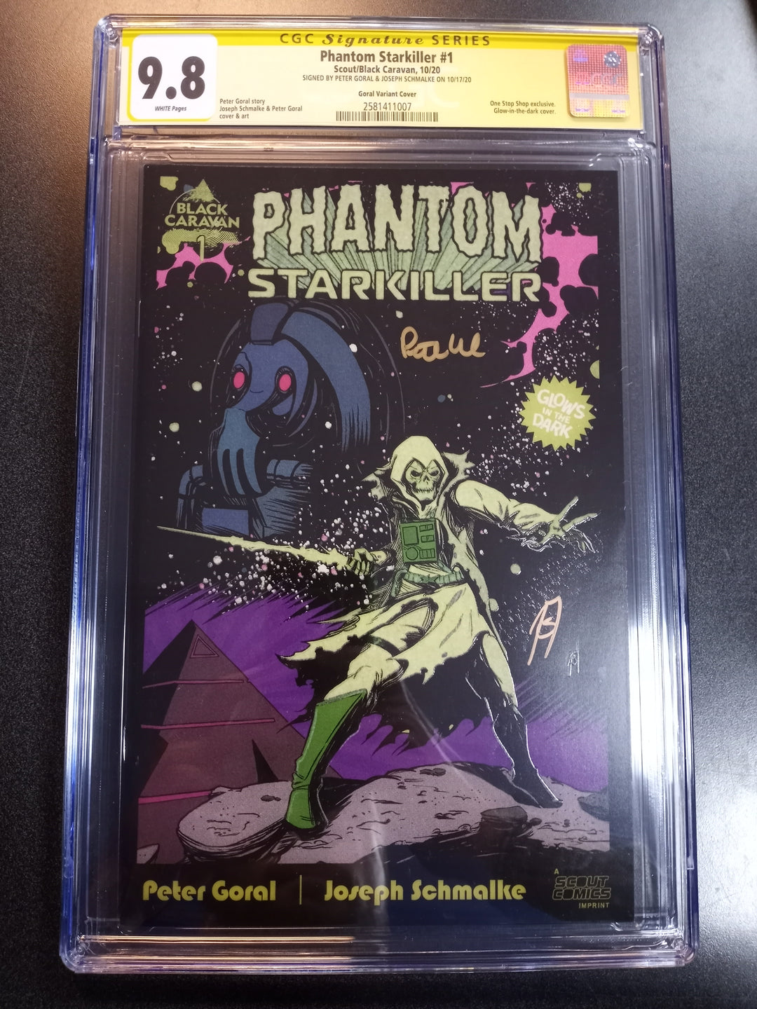 Phantom Starkiller #1 Goral Variant Signed by Peter Goral & Joseph Schmalke CGC SS 9.8
