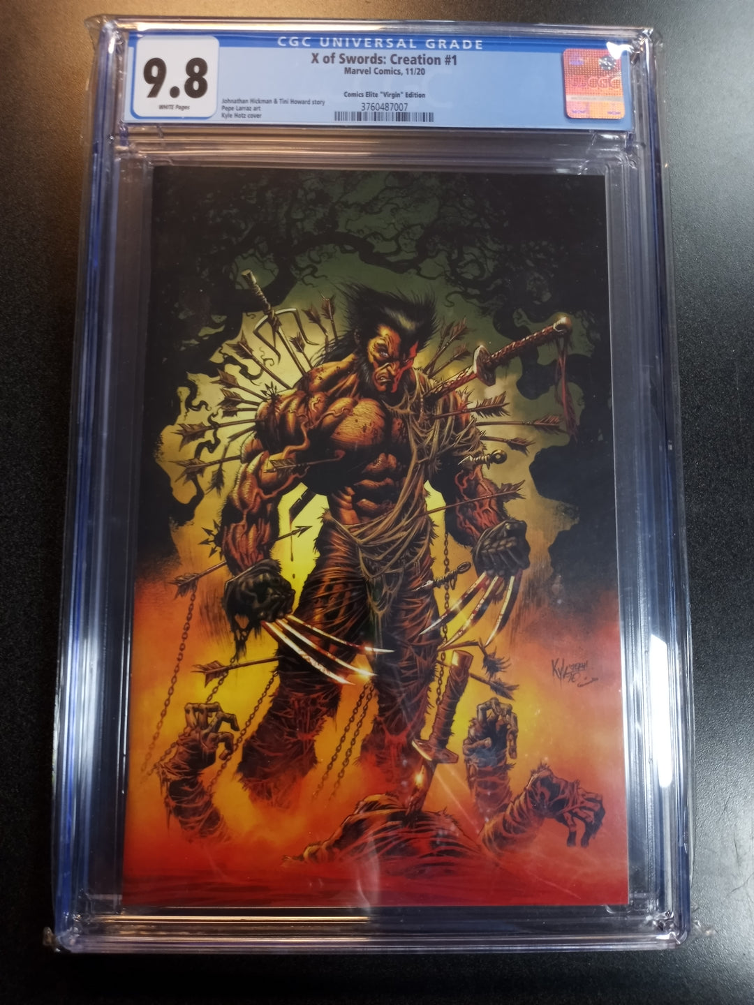 X of Swords Creation #1 Kyle Hotz Virgin Variant CGC 9.8
