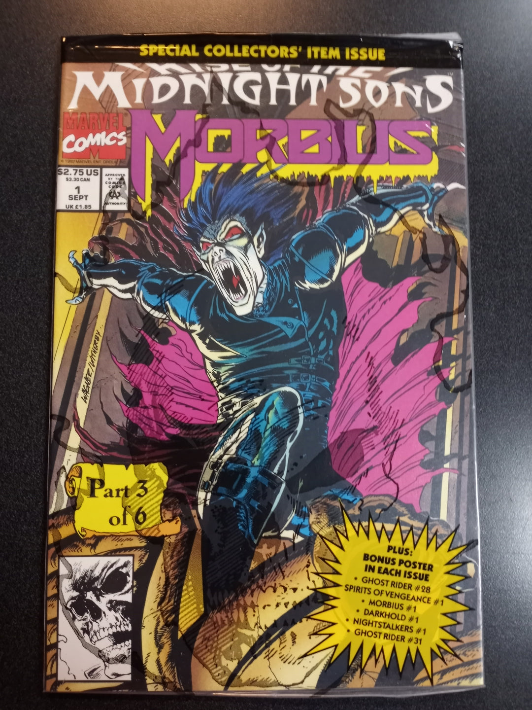 Morbius the Living Vampire #1 Sealed Polybag NM