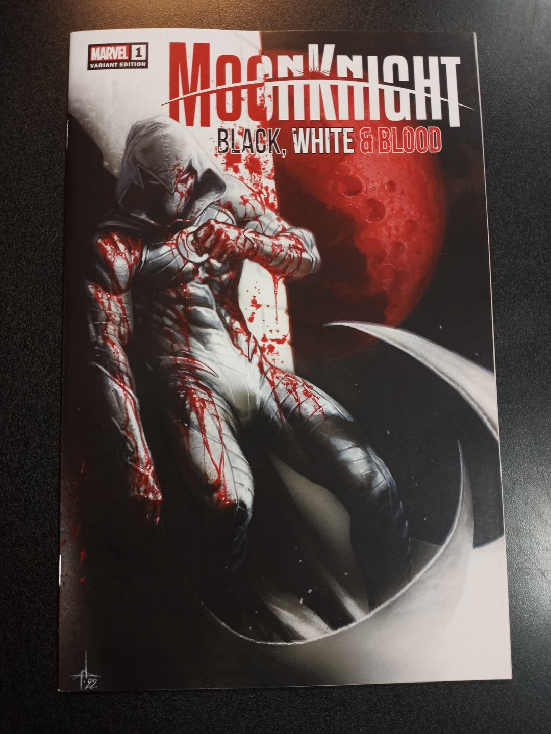 Moon Knight Black White and Blood #1 Dellotto Trade Dress Variant
