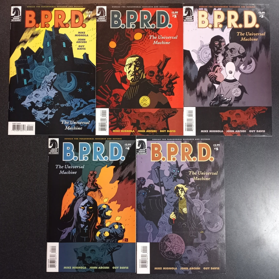 BPRD The Universal Machine #1 - 5 Set NM