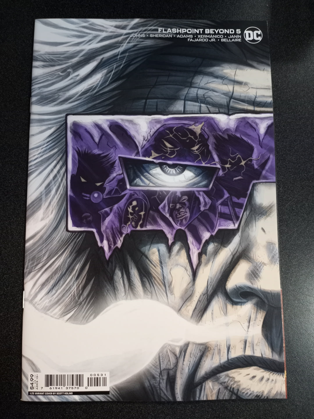 Flashpoint Beyond #5 (Of 6) Cover C 1 in 25 Scott Kolins Card Stock Variant