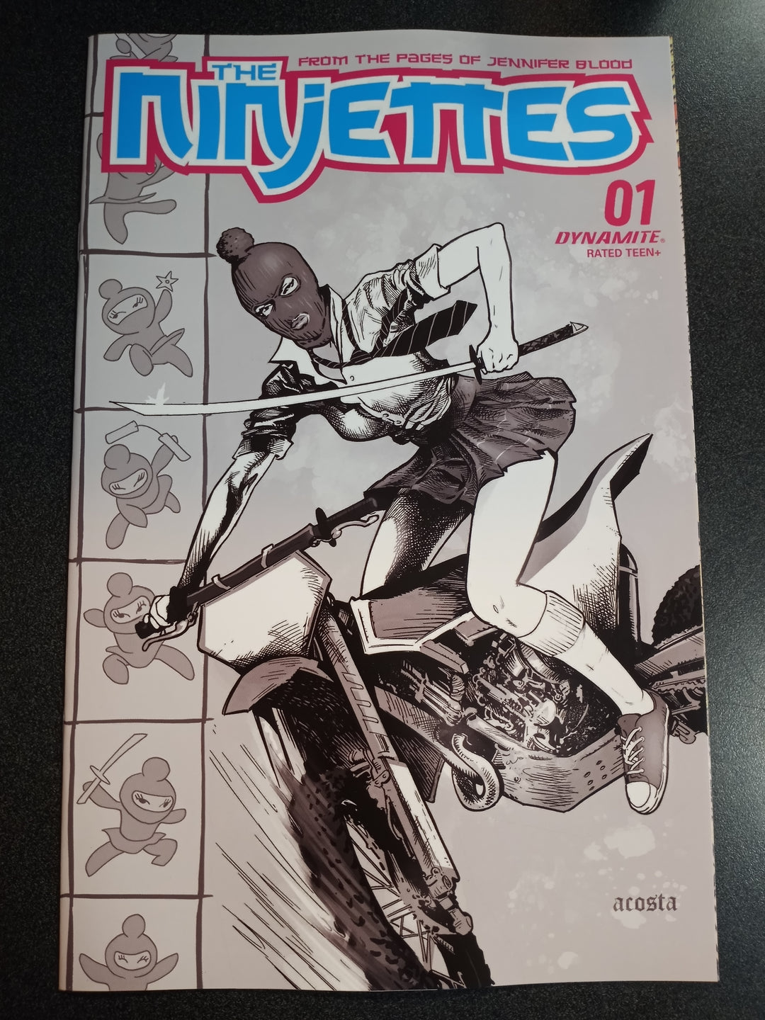 Ninjettes #1 (Of 5) Cover F 10 Copy Variant Edition Acosta Black & White