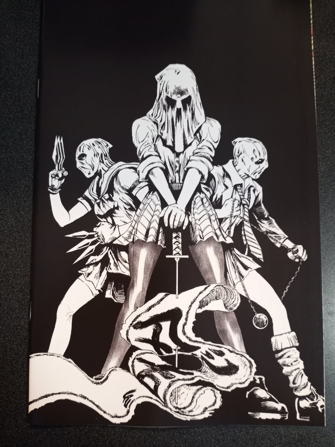 Ninjettes #1 Cover T 7 Copy Foc Variant Edition Lau Black & White Virgin