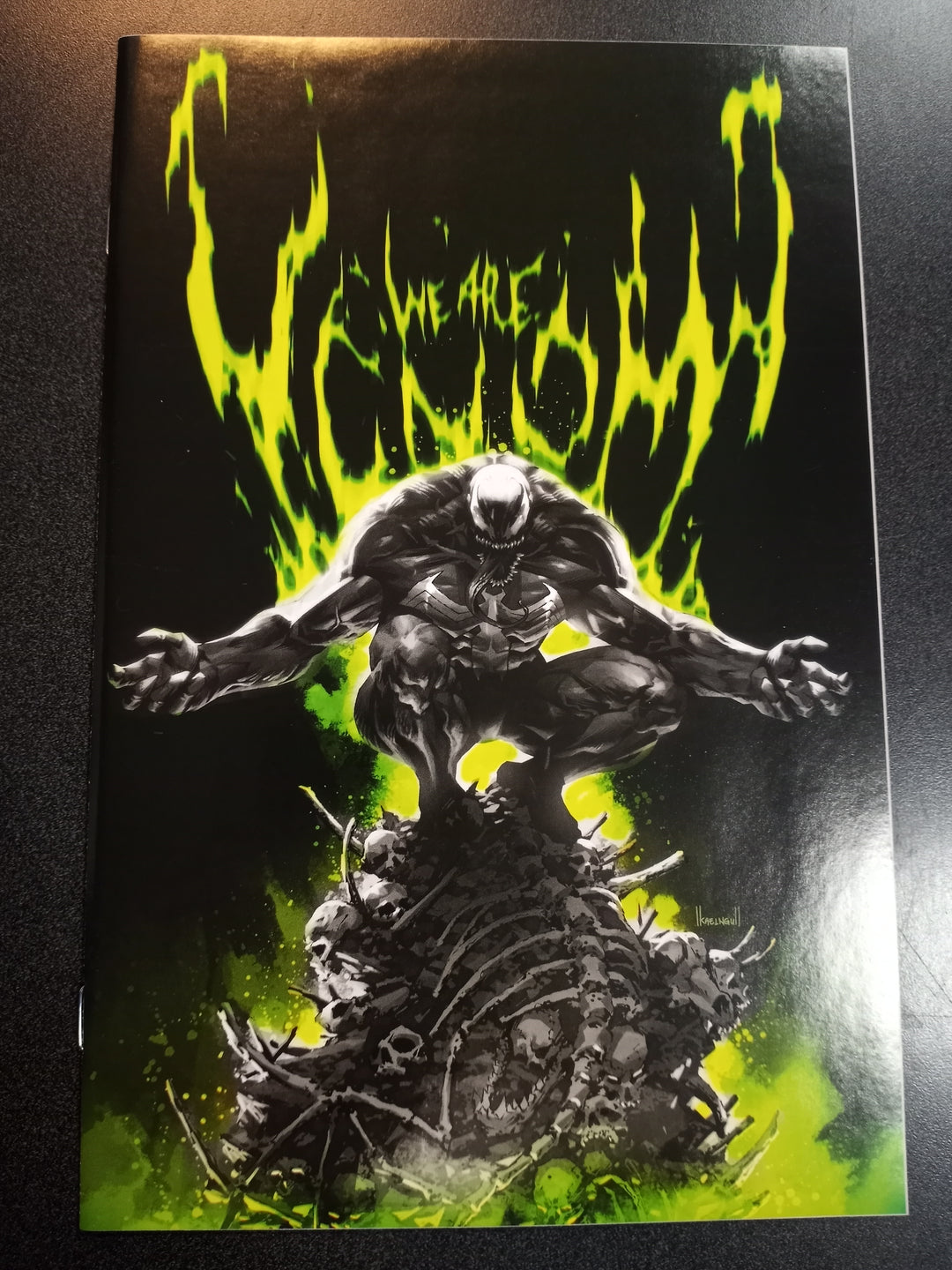 Venom #30 Kael Gnu Virgin B&W Spot Variant