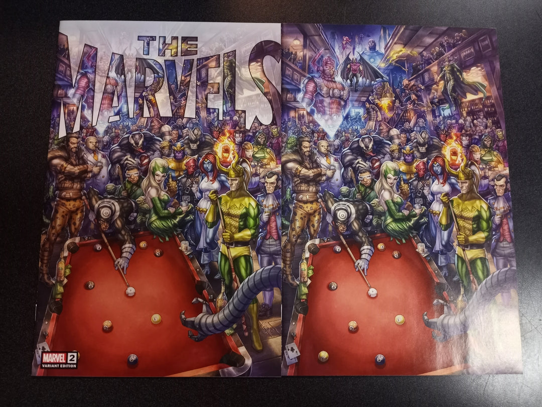 The Marvels #2 Alan Quah Trade + Virgin Variant Set