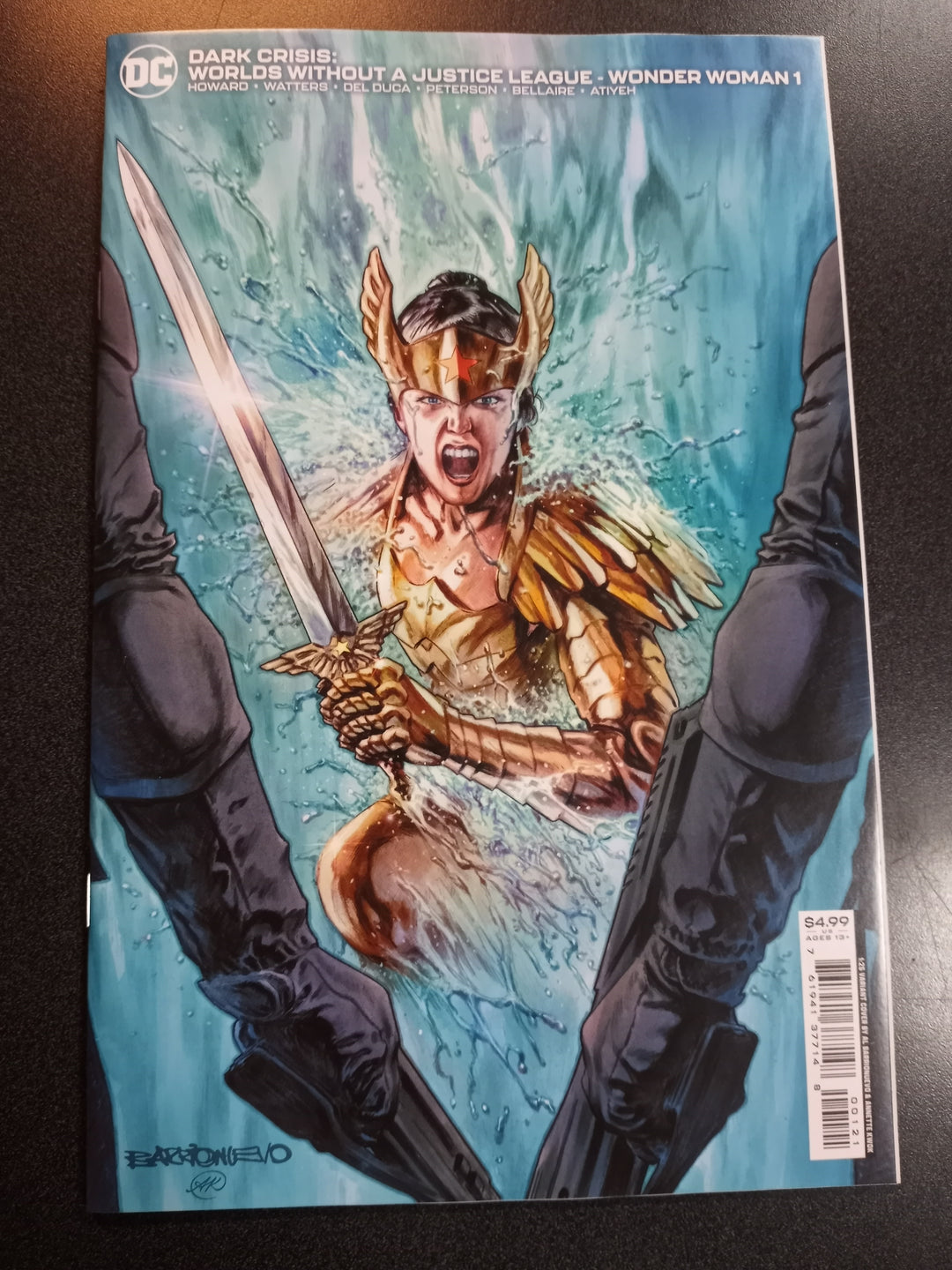 Dark Crisis Worlds Without A Justice League Wonder Woman #1 (One Shot) Cover B 1 in 25 Al Barrionuevo Variant