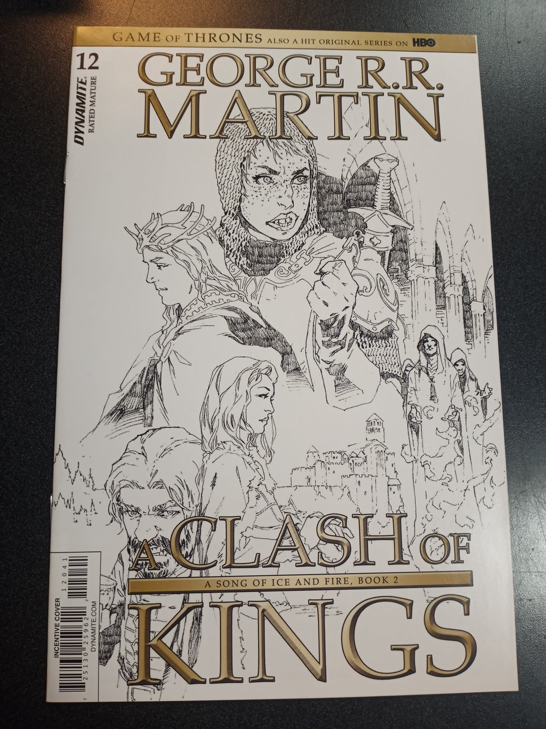 Game Of Thrones Clash Of Kings #12 Cover D 1:15 Rubi B&W Variant