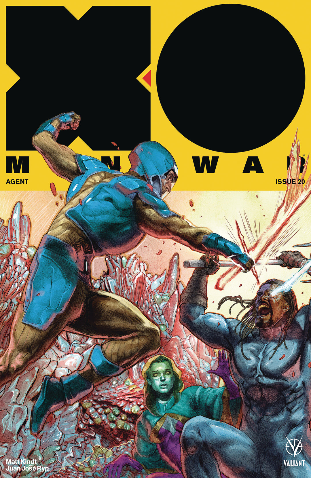 X-O Manowar (2017) #20 Cover D 1:20 Variant Interlocking Guede