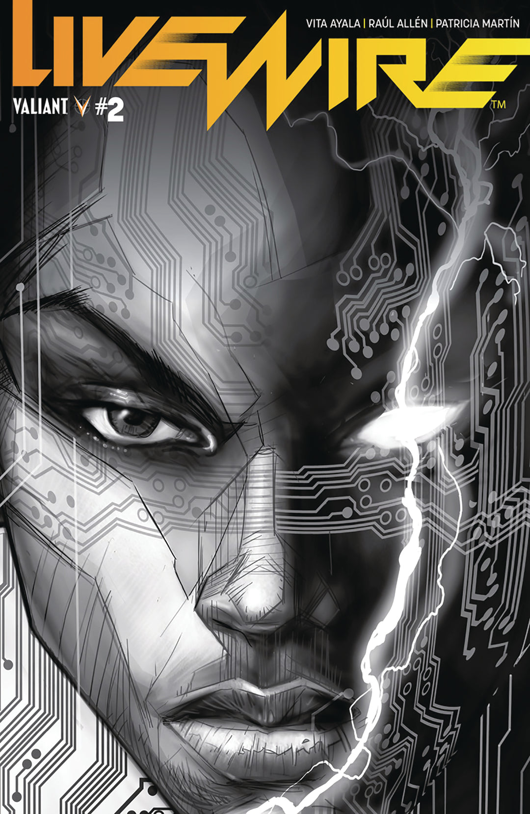 Livewire #2 Cover C 1:20 Variant B&W Pollina