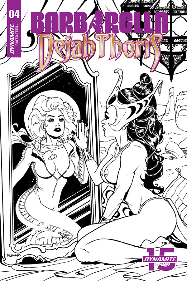 Barbarella Dejah Thoris #4 1:50 Sanapo B&W Variant