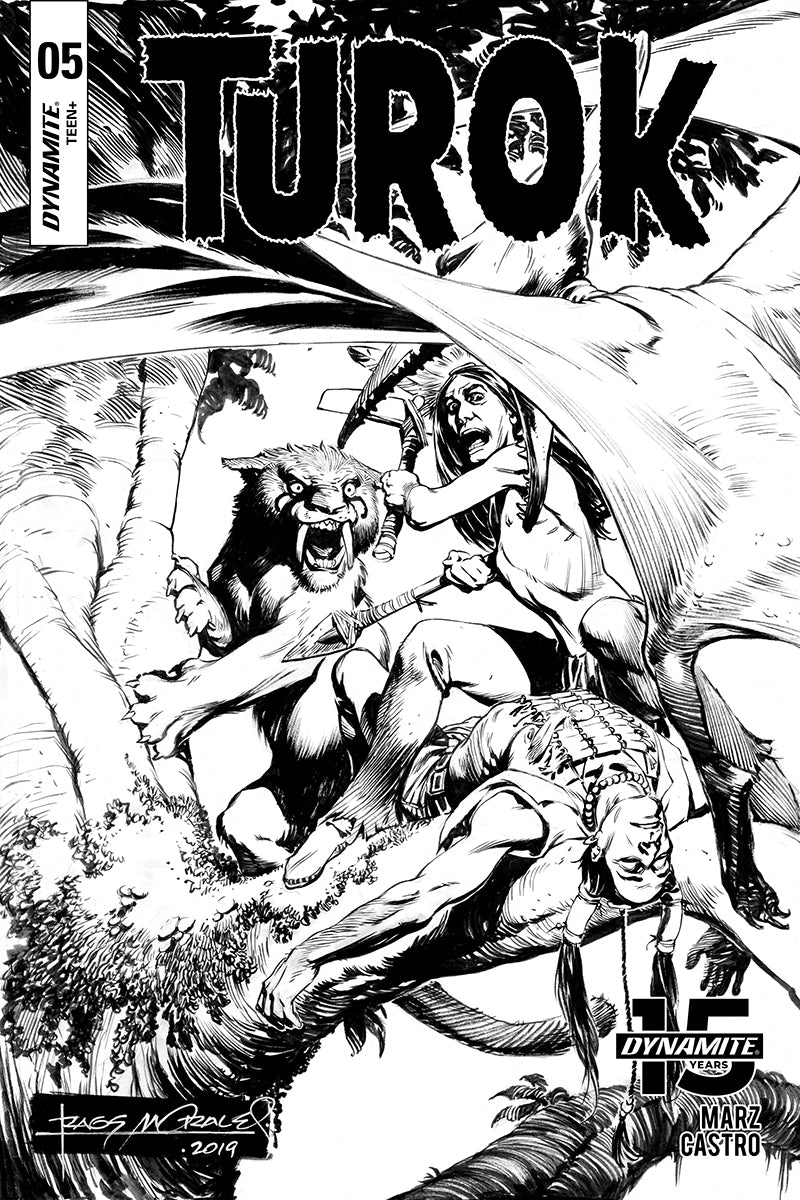 Turok #5 1:10 Morales B&W Variant