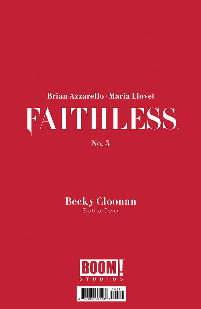 Faithless #5 (Of 6) Cover B Erotica Cloonan Variant