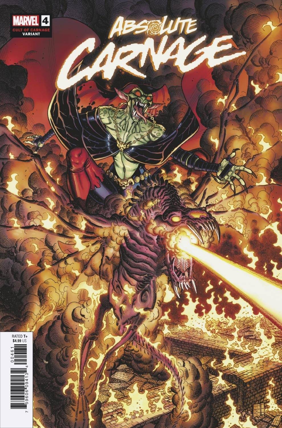 Absolute Carnage #4 (Of 5) Bradshaw Cult Of Carnage Variant