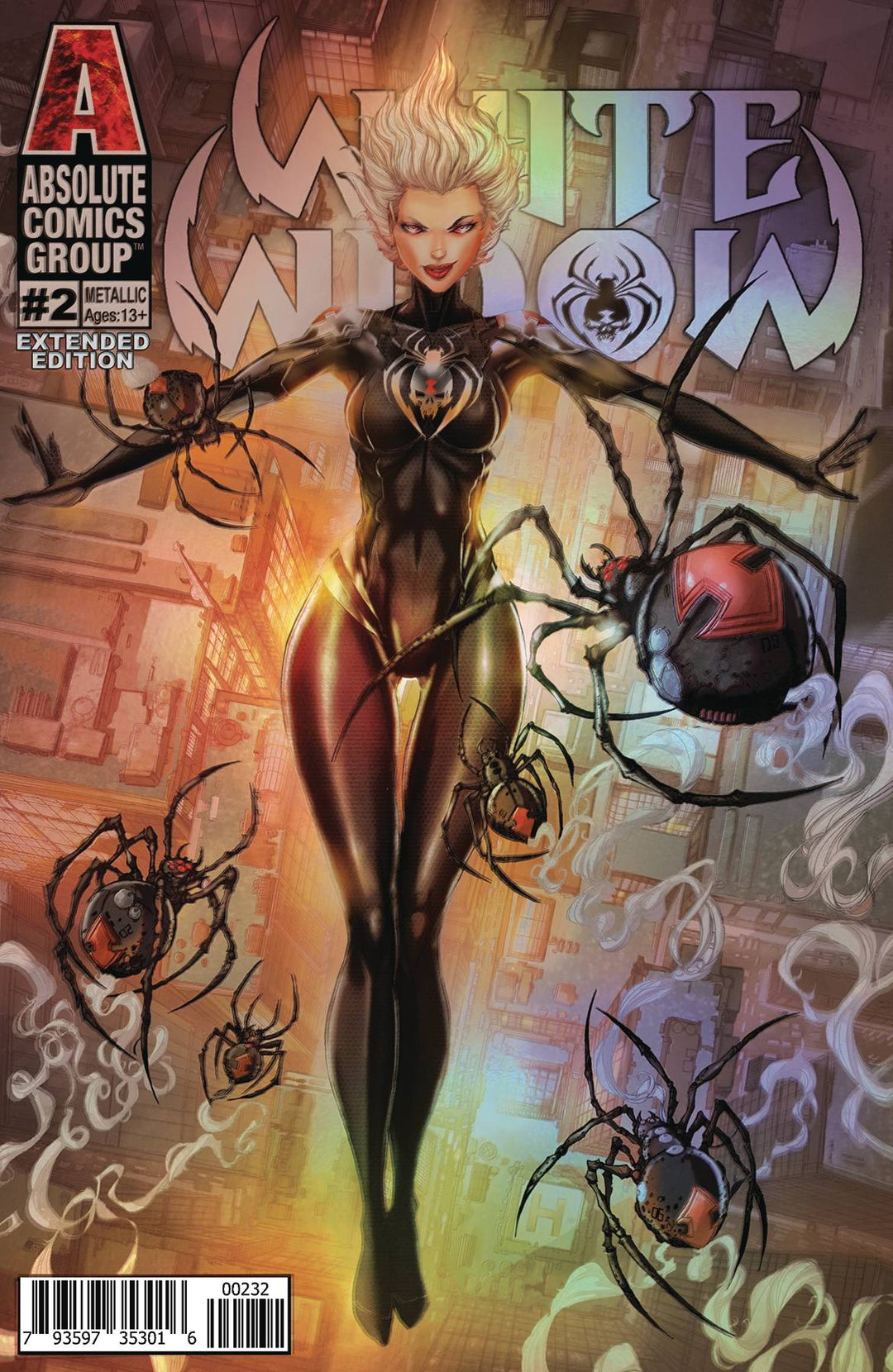 White Widow #2 2nd Print Cover C Variant Holographic Metallic Ink