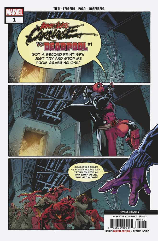 Absolute Carnage Vs Deadpool #1 (Of 3) 2Nd Print Ferreira Variant