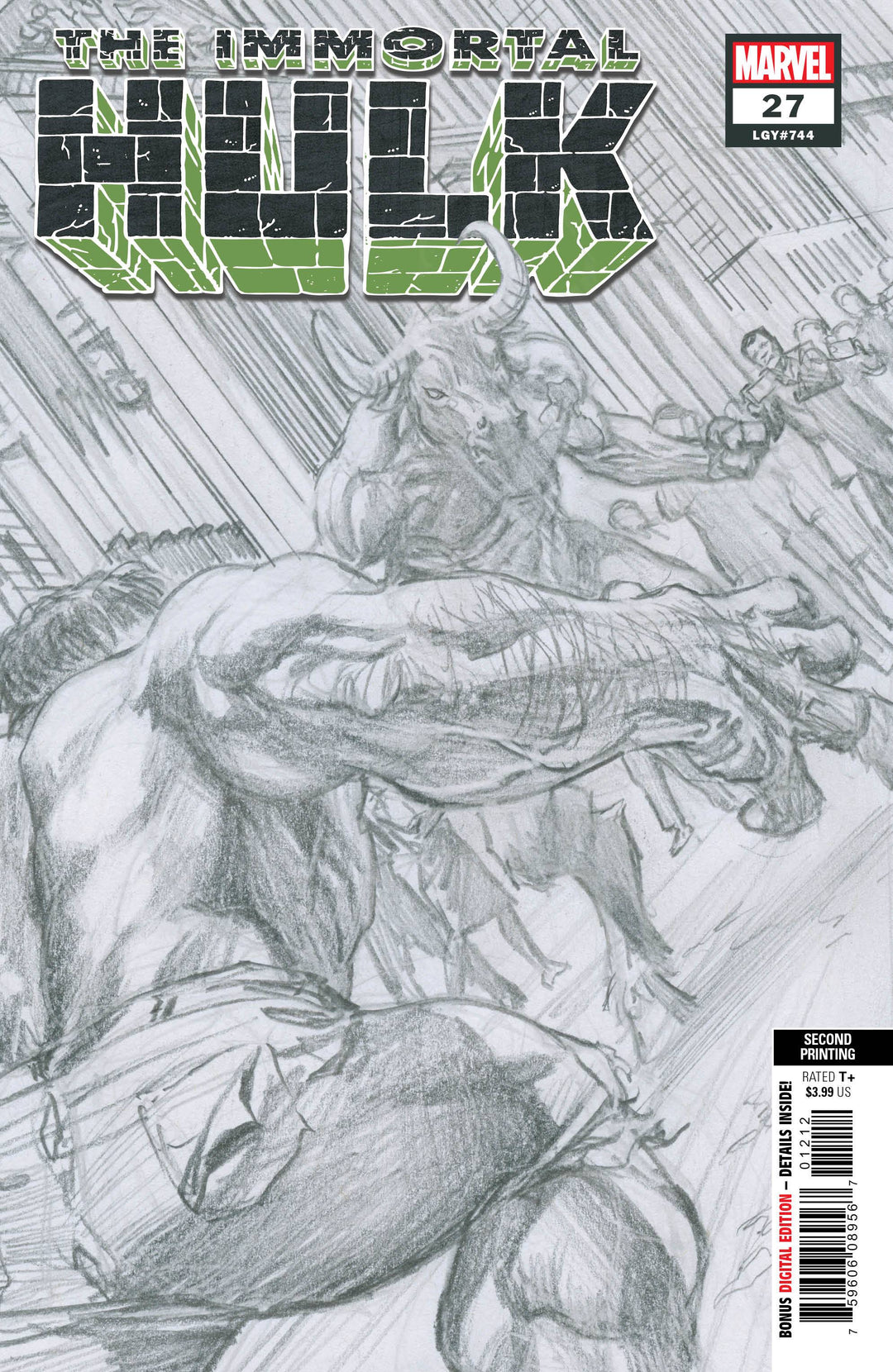 Immortal Hulk #27 2Nd Print Alex Ross Variant