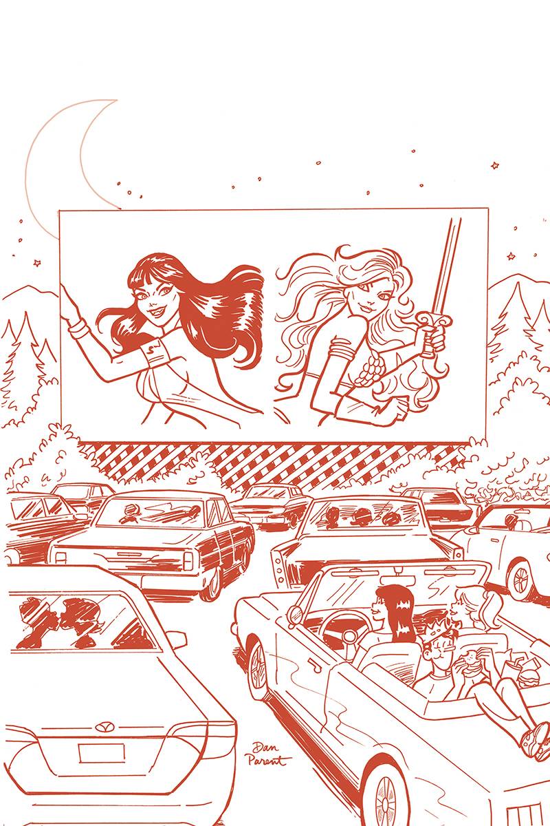 Red Sonja Vampirella Betty Veronica #9 1:15 Parent Tint Red Virgin Variant
