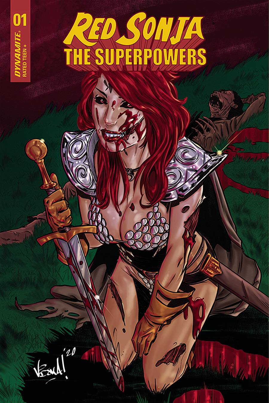 Red Sonja The Superpowers #1 1:10 Federici Zombie Variant