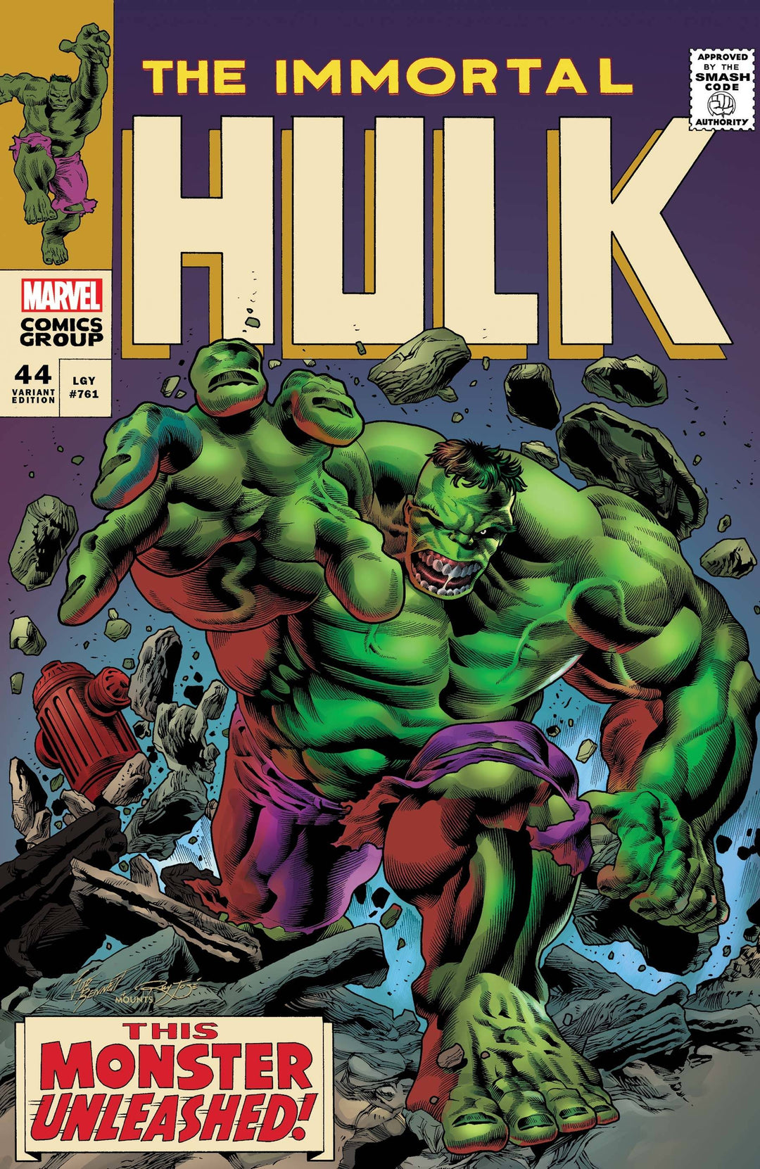 Immortal Hulk #44 Bennett Homage Variant