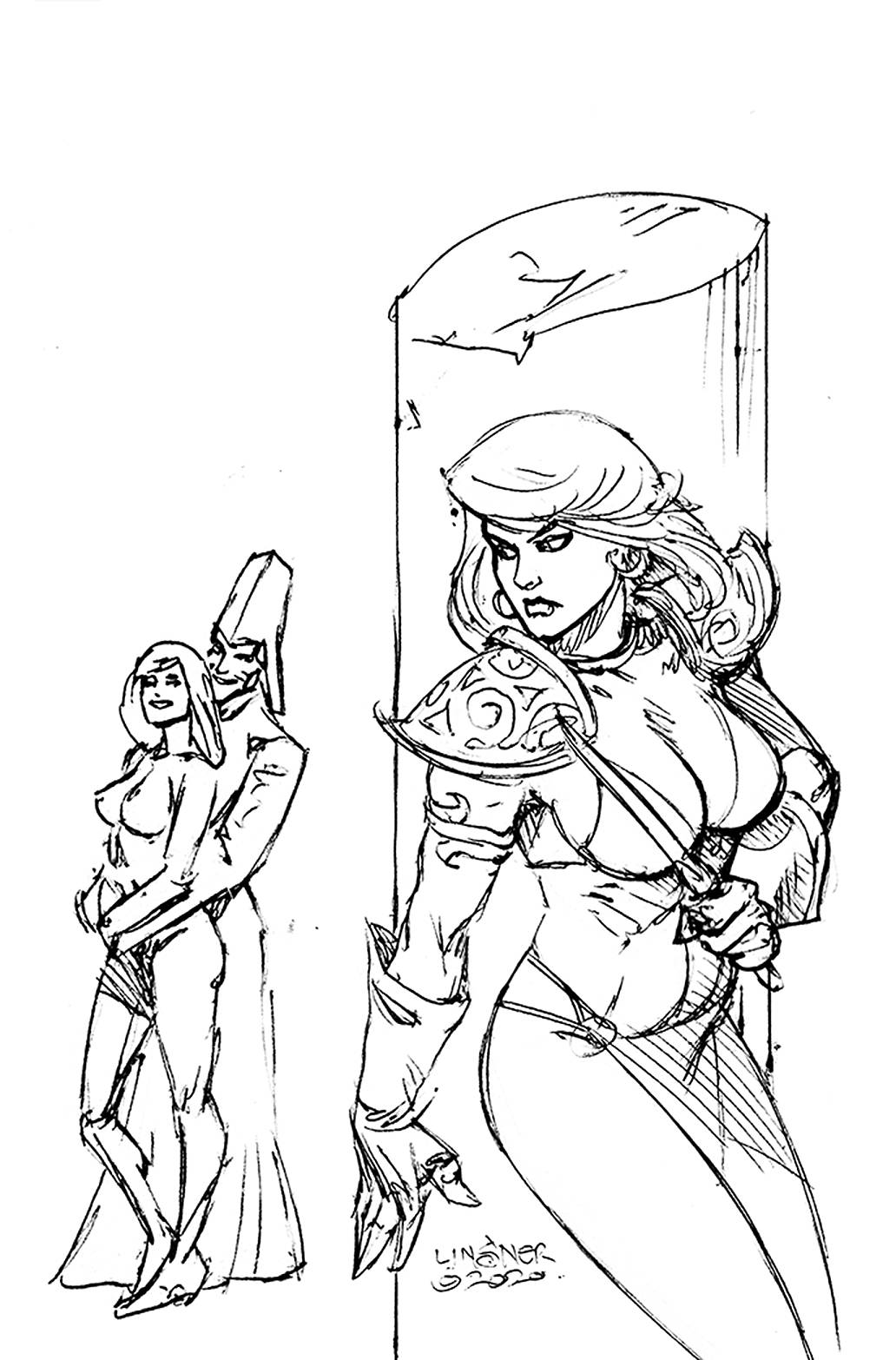 Red Sonja Valentines Sp One Shot 1:50 Linsner Variant