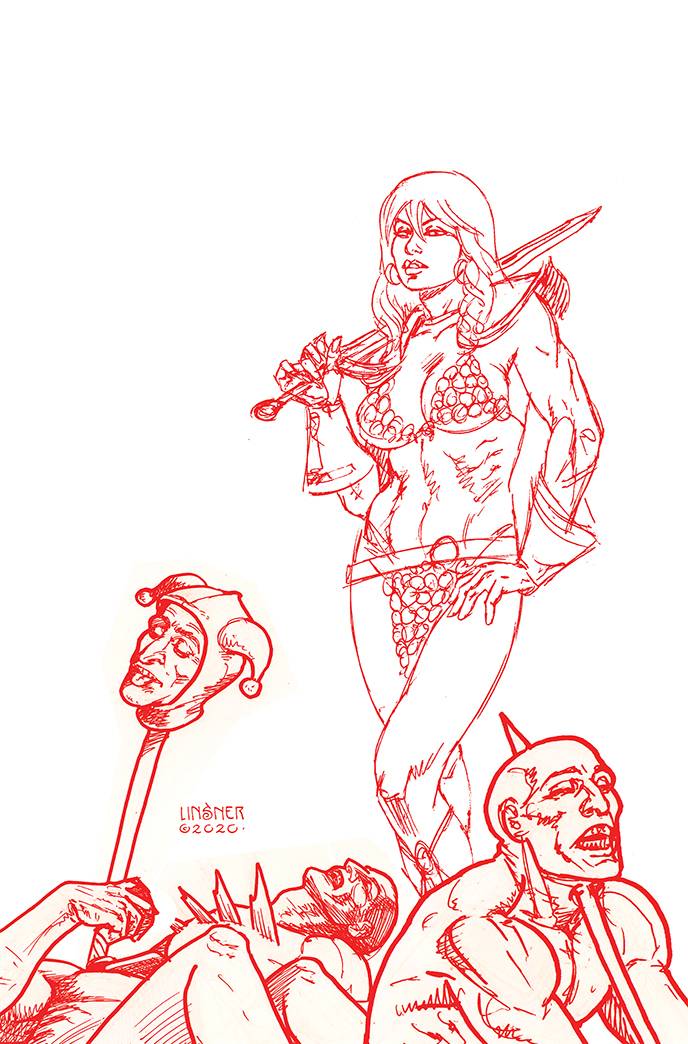 Red Sonja #23 1:30 Linsner Tint Virgin Foc Variant