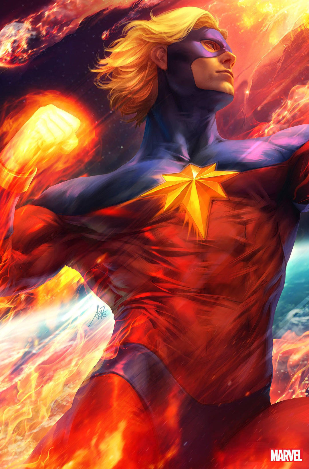 Captain Marvel #34 1:100 Artgerm Virgin Variant