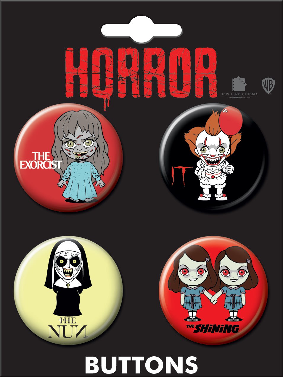 Horror Chibi 4 Button Set