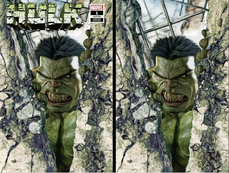 Hulk #1 Marco Turini Trade Dress + Virgin Art Variant Set