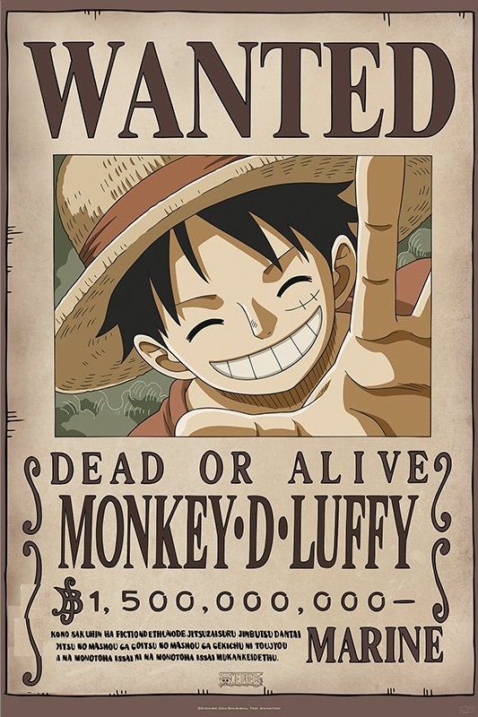 One Piece - Wanted Luffy