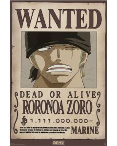 One Piece - Wanted Roronoa Zoro