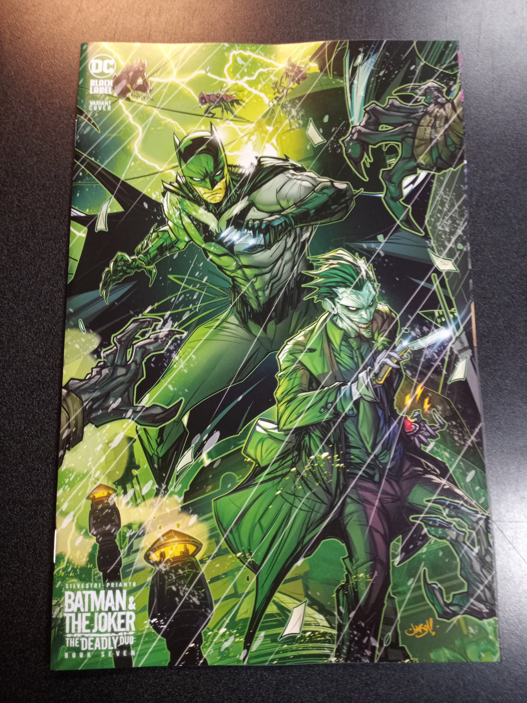 Batman & The Joker The Deadly Duo #7 (Of 7) Cover F 1 in 25 Jonboy Meyers Card Stock Variant (Mature)