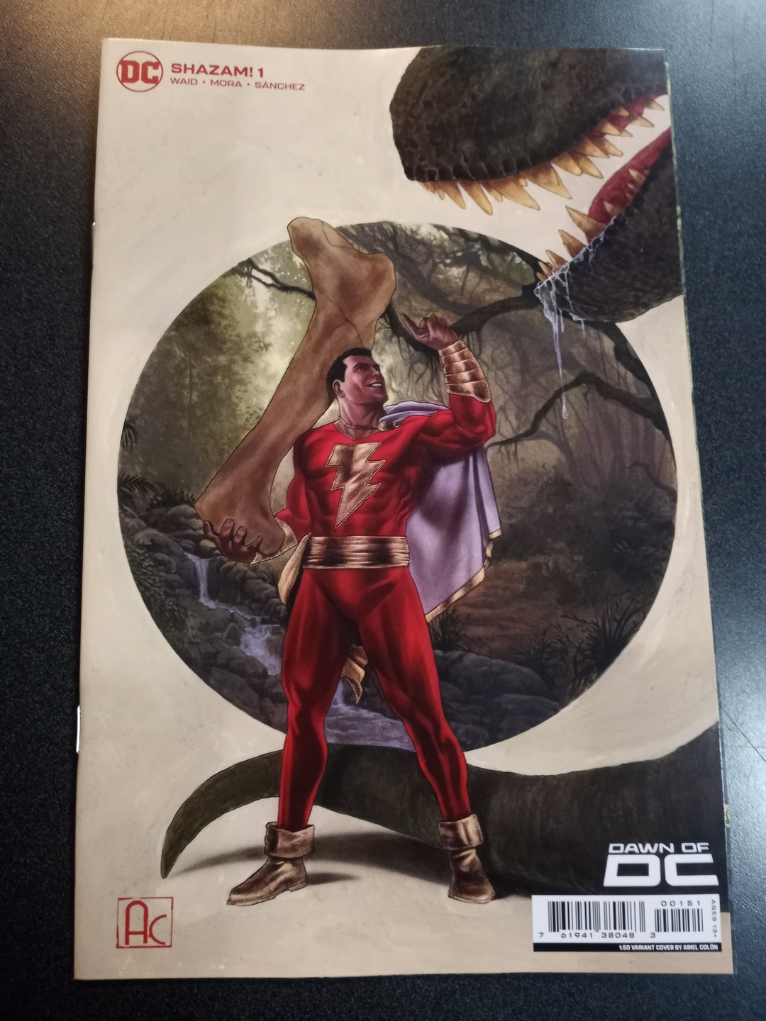 Shazam #1 Cover F 1 in 50 Ariel Colon Card Stock Variant