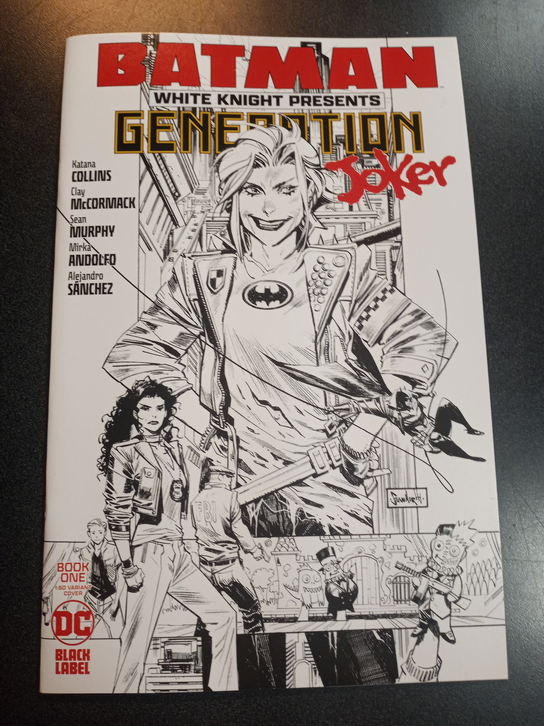 Batman White Knight Presents Generation Joker #1 (Of 6) Cover D 1 in 50 Sean Murphy Black & White Variant (Mature)