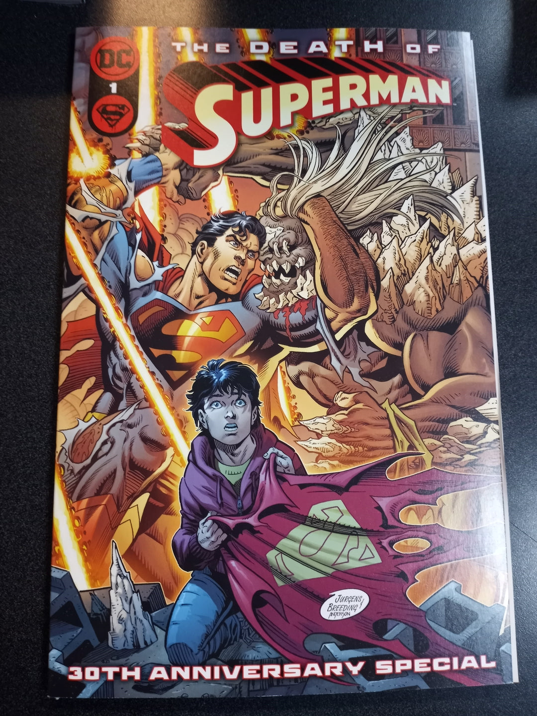 Death Of Superman 30th Anniversary Special #1 (One-Shot) Cover A Dan Jurgens & Brett Breeding Gatefold Cover