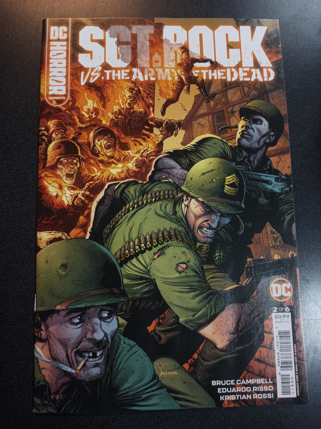 DC Horror Presents Sgt Rock vs The Army Of The Dead #2 (Of 6) Cover A Gary Frank