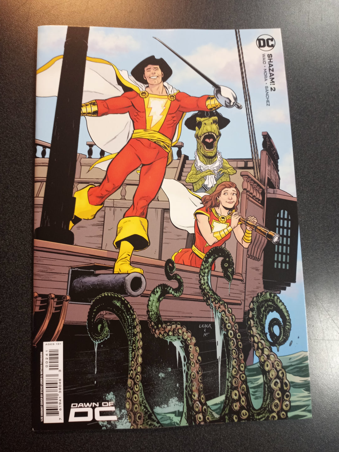 Shazam #2 Cover E 1 in 25 Steve Lieber Card Stock Variant