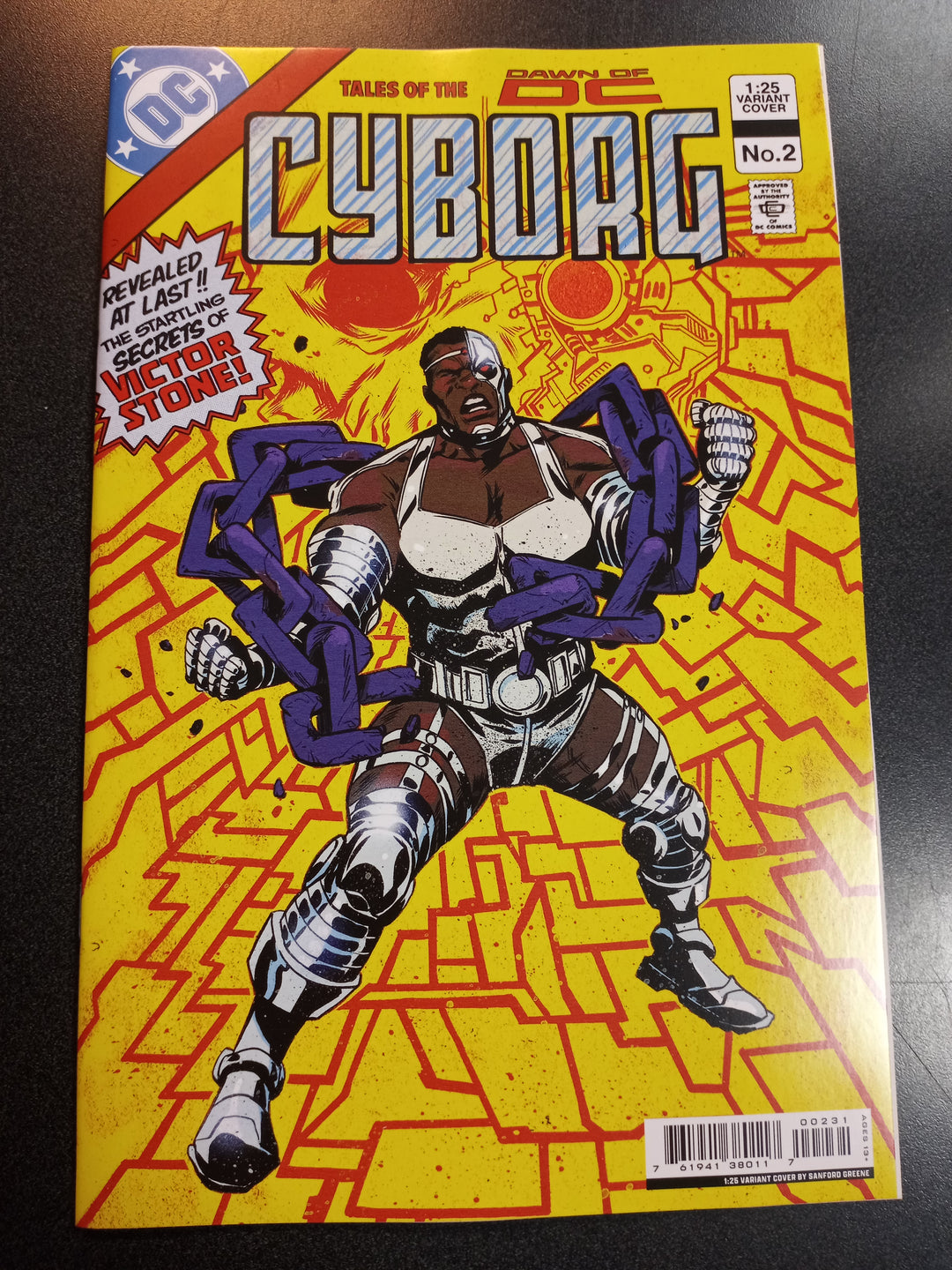 Cyborg #2 (Of 6) Cover C 1 in 25 Sanford Greene Card Stock Variant