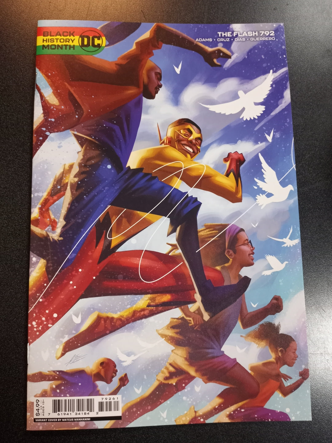 Flash #792 Cover D Mateus Manhanini Black History Month Card Stock Variant (One-Minute War)