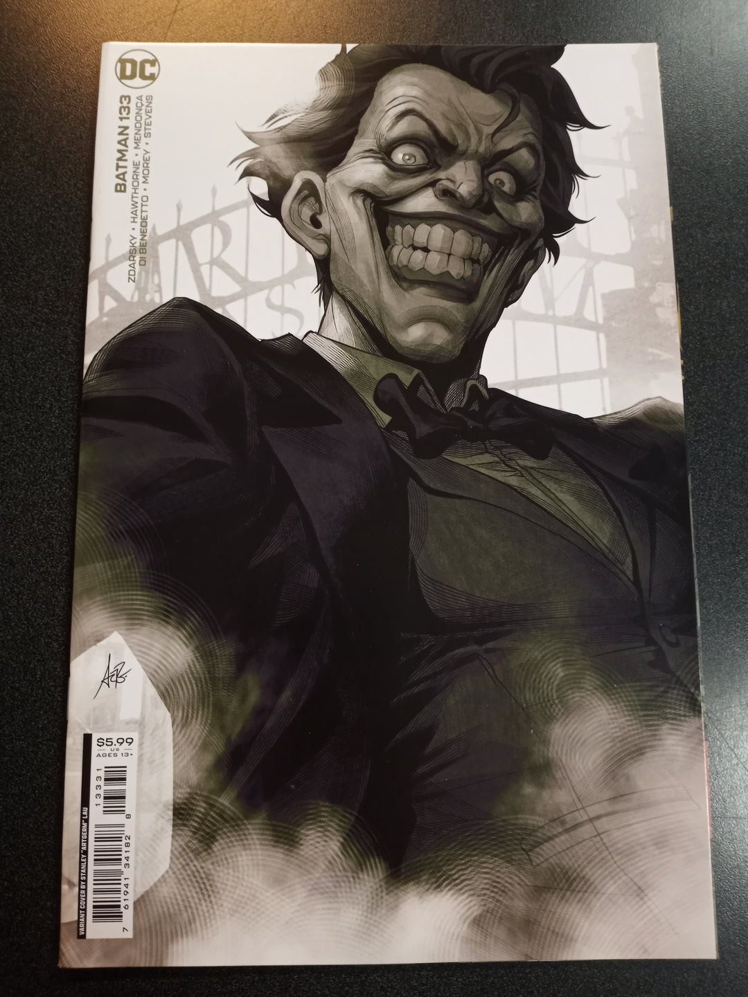 Batman #133 Cover C Stanley Artgerm Lau Card Stock Variant