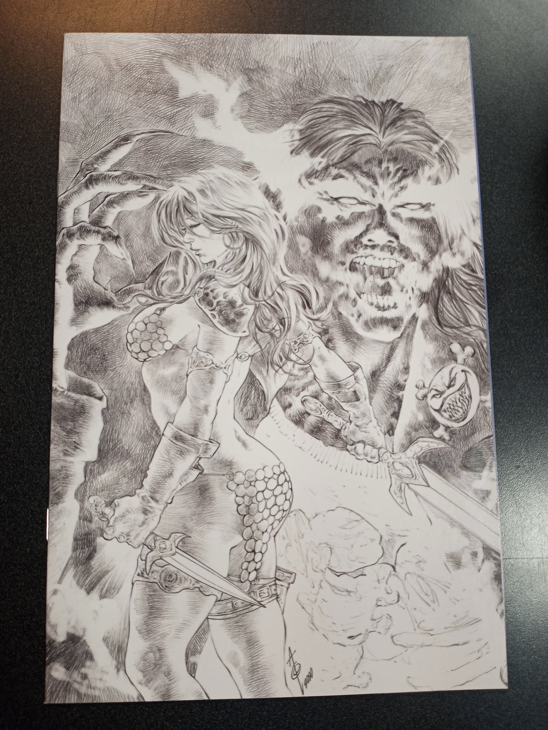 Red Sonja Age Of Chaos #5 1:11 Quah B&W Virgin Foc Variant