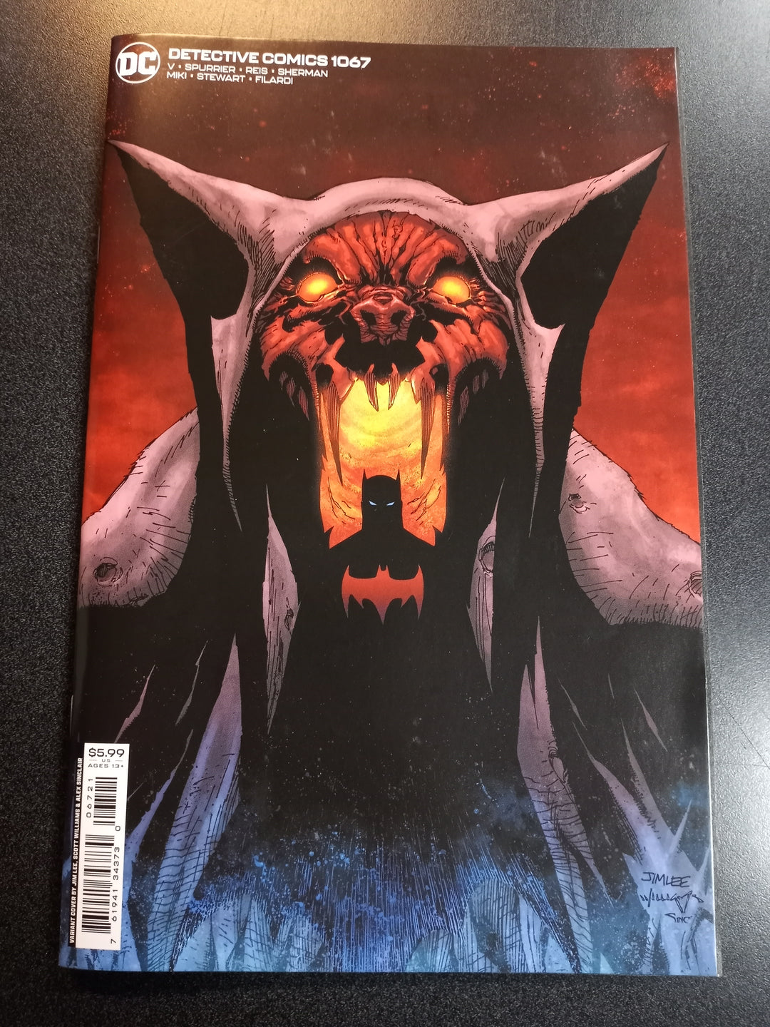 Detective Comics #1067 Cover B Jim Lee Scott Williams Alex Sinclair Card Stock Variant